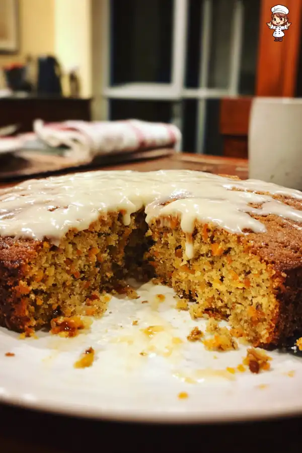 Carrot Date Almond Cake with Cardamom Cream Recipe