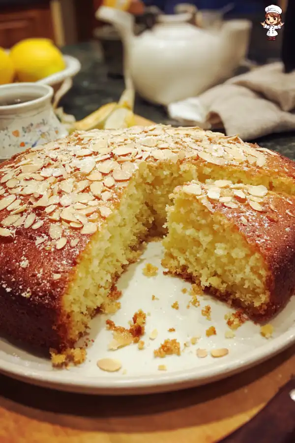 Lemon Almond Cardamom Cake