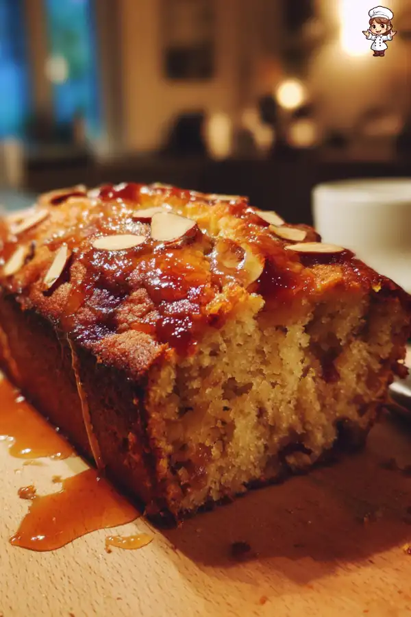 Sticky Plum Almond Cake with Spiced Syrup