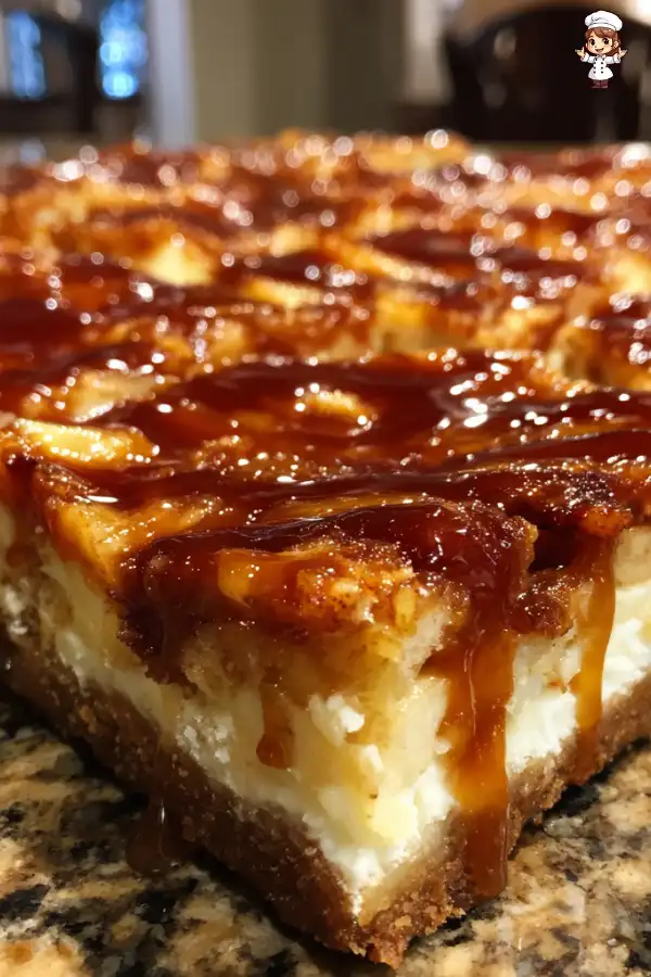 Caramel Apple Cheesecake Bars