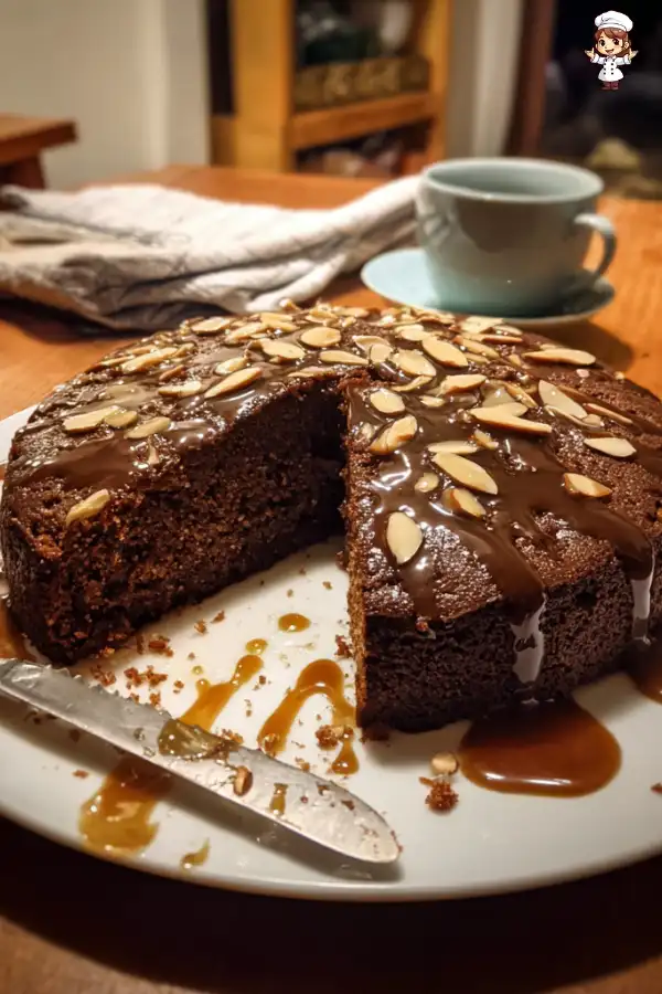 Chocolate Almond Cake with Coffee Drizzle Recipe