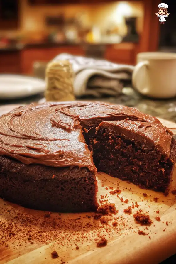 Chocolate Spice Cake with Molasses Frosting Recipe