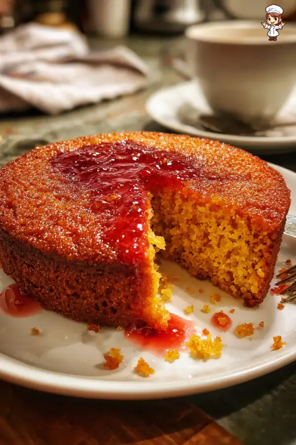 Orange Ginger Cake with Cranberry Syrup Recipe