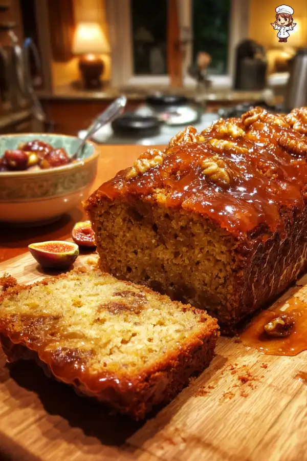 Sticky Apple and Fig Loaf