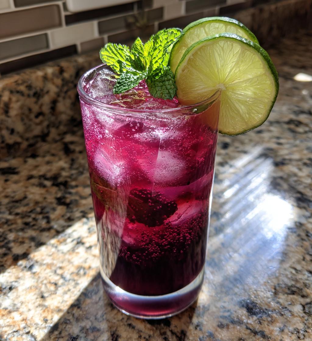 blackberry limeade recipe - detail 1