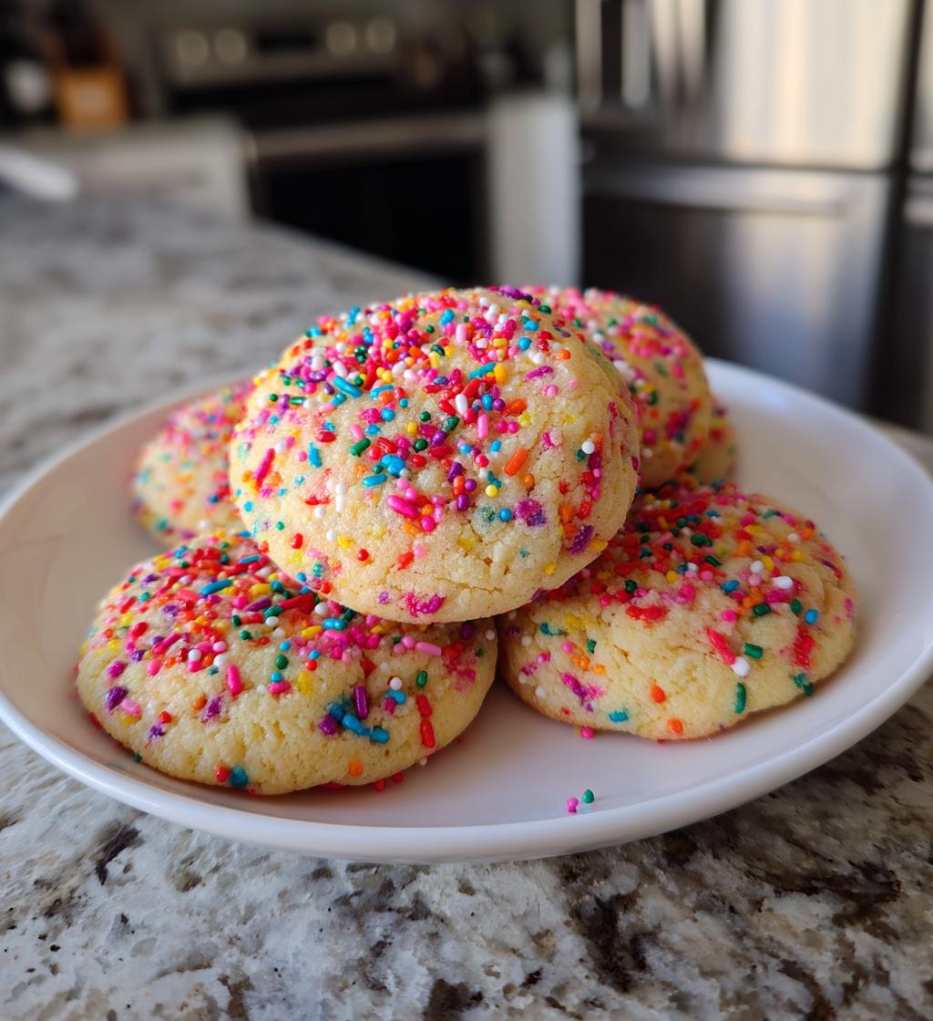 chewy sprinkles cookies - detail 1