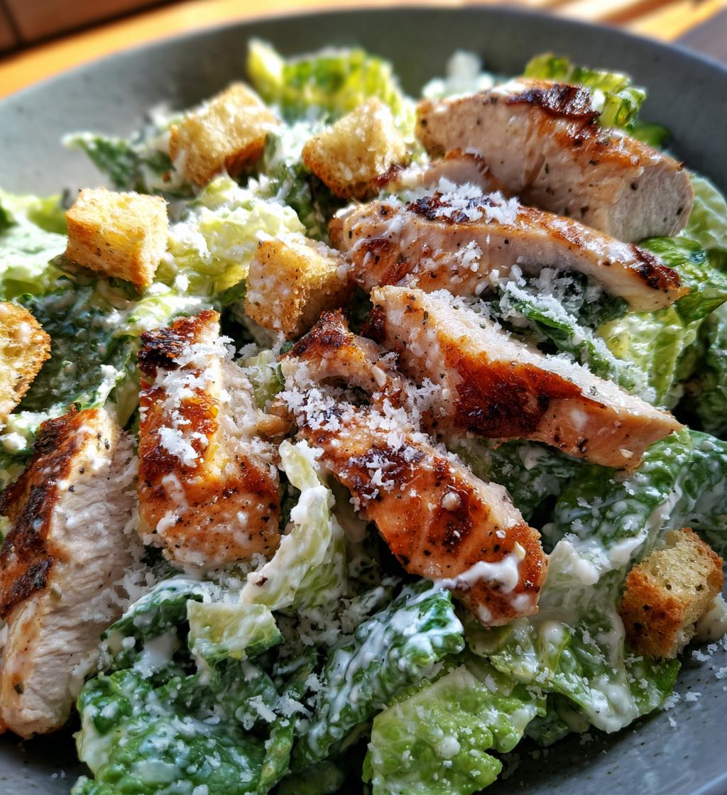 chicken caesar salad - detail 1
