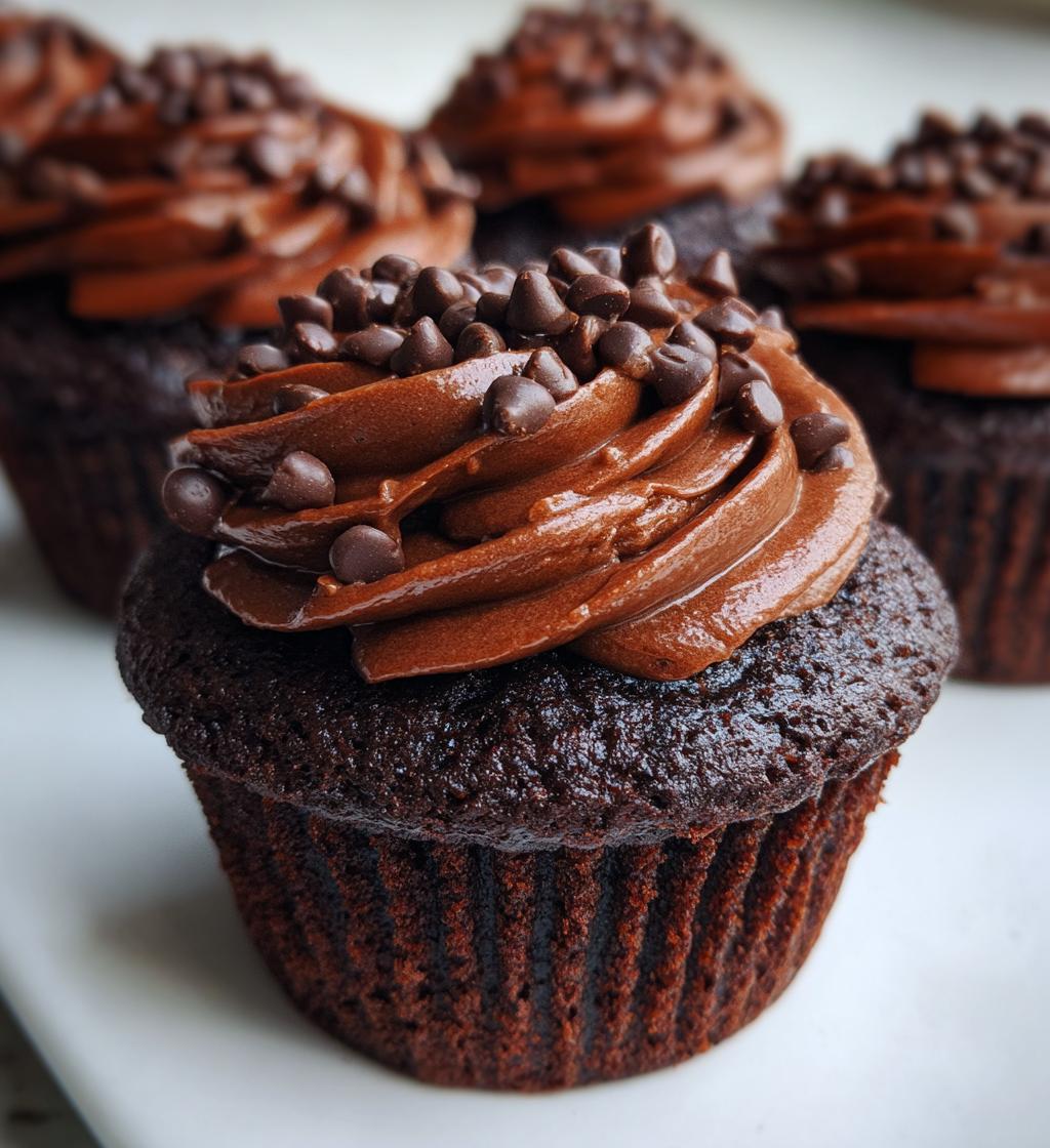 chocolate cupcakes - detail 1