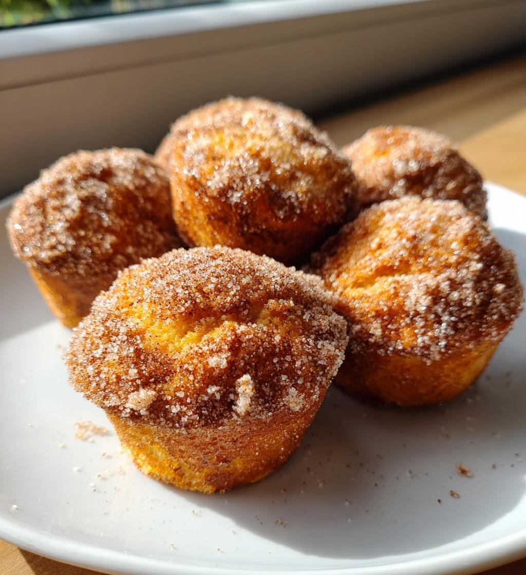 cinnamon sugar donut muffins - detail 1