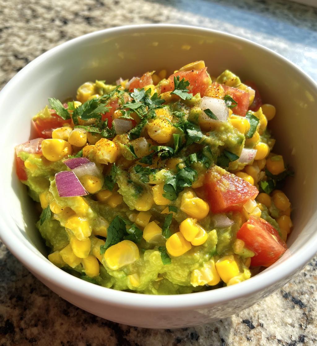 corn guacamole - detail 1