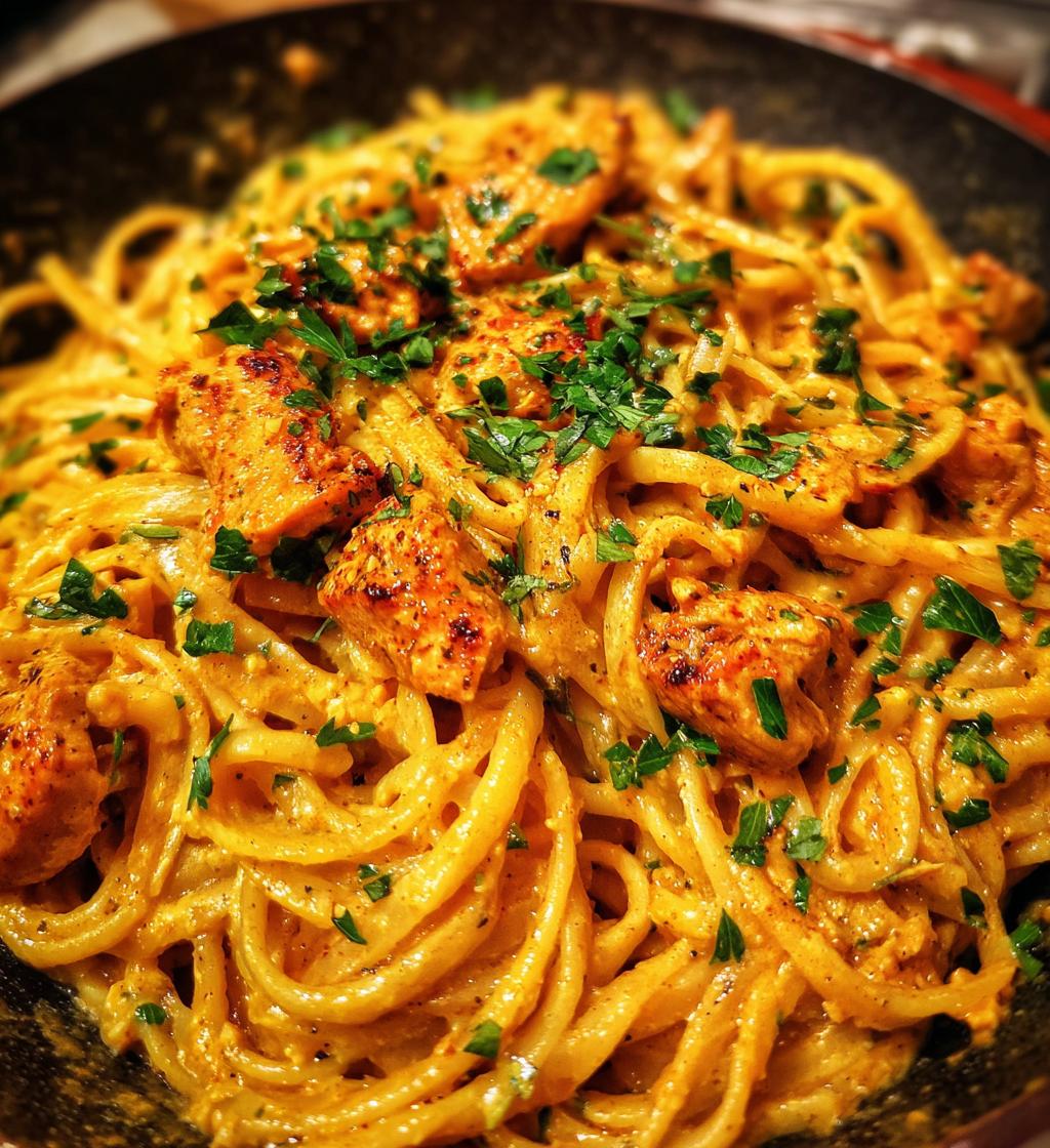 cowboy butter chicken linguine - detail 1