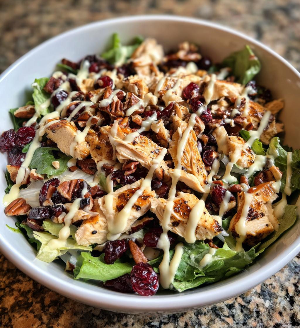 cranberry pecan chicken salad with poppy seed dressing - detail 1