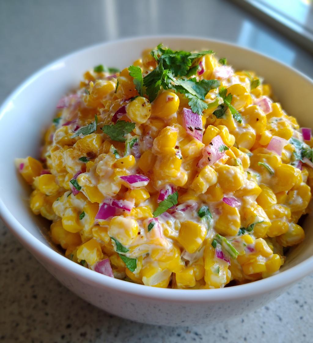 creamy corn salad recipe - detail 1