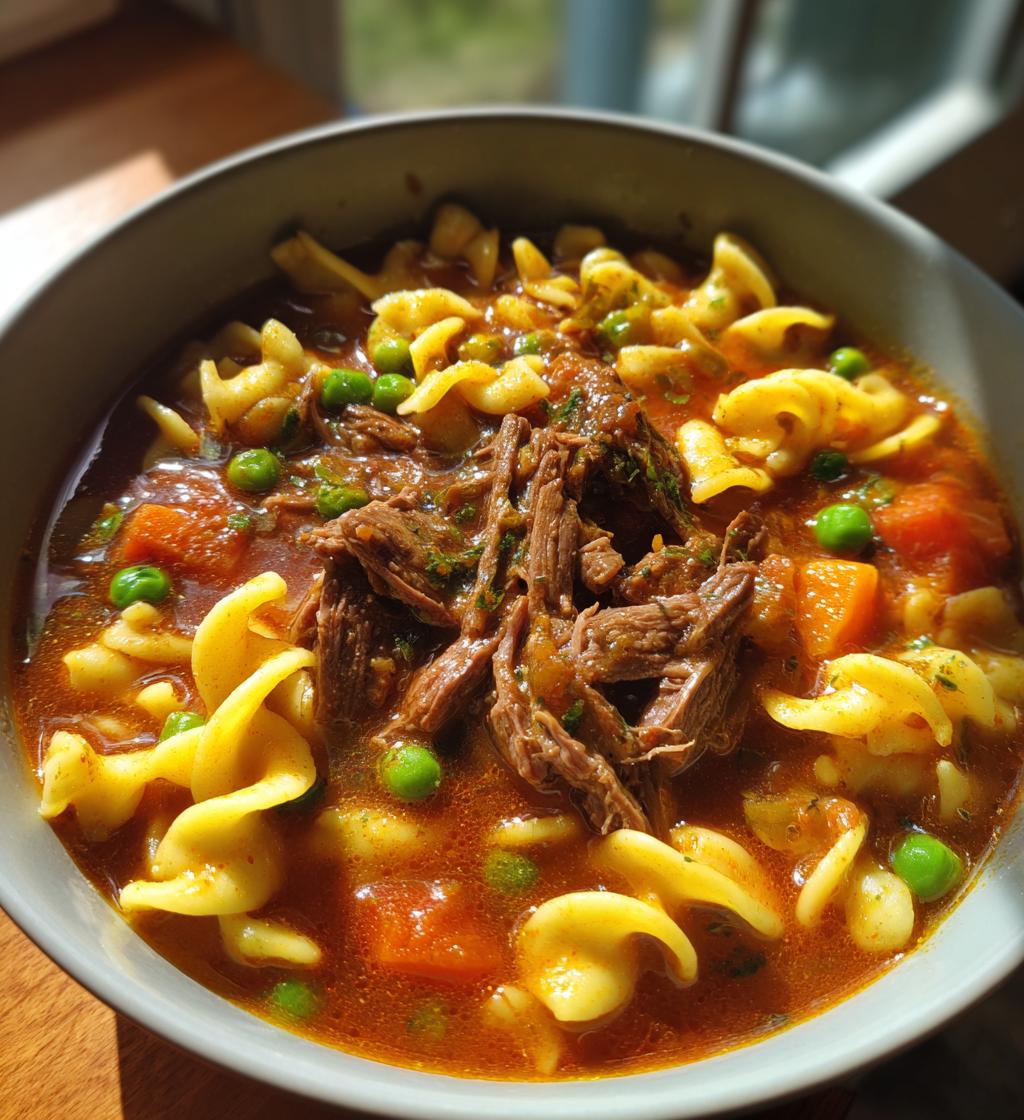crockpot beef and noodles recipe - detail 1