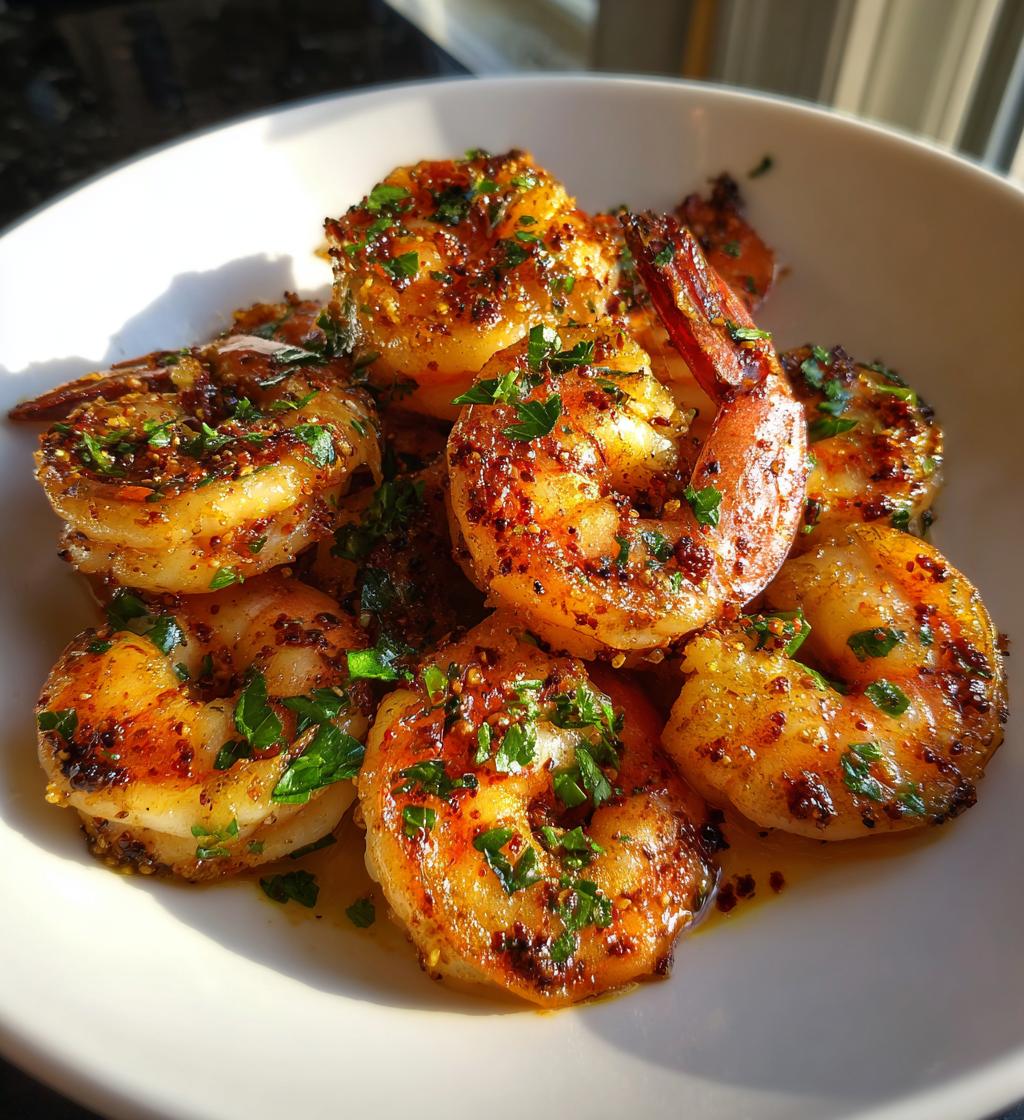 garlic grilled shrimp - detail 1