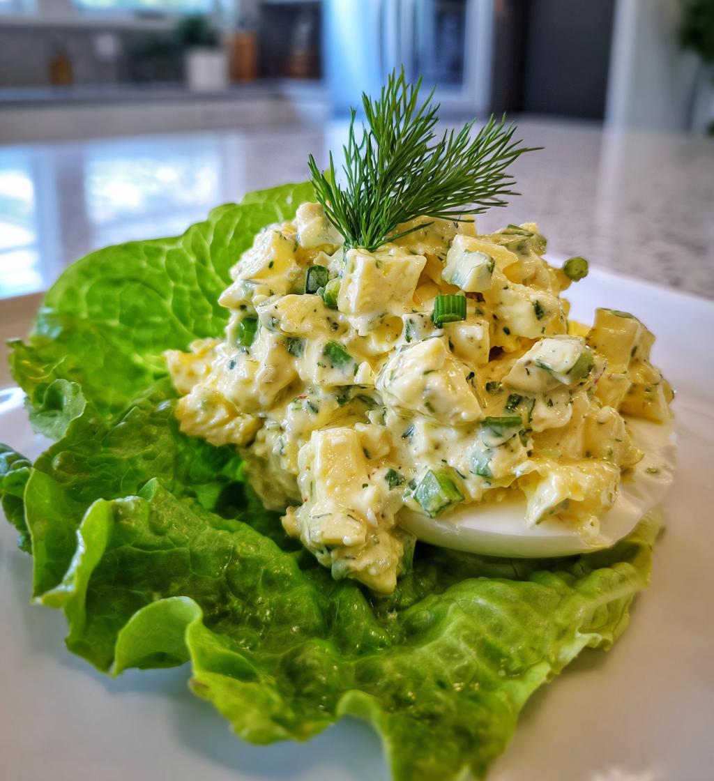 healthy egg salad - detail 1