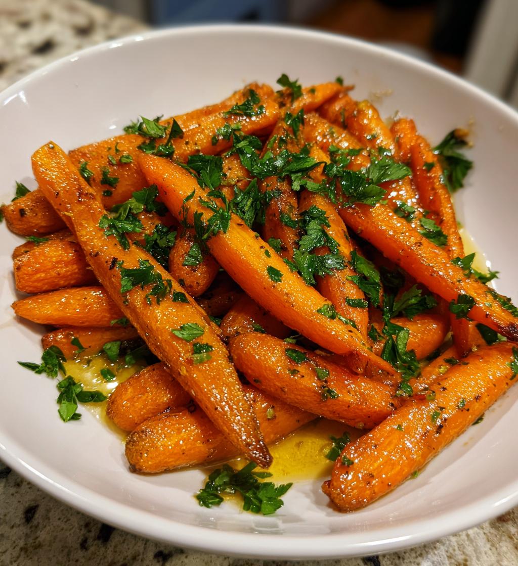 hot honey carrots - detail 1