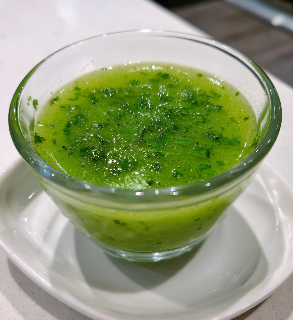 mint apple sauce - detail 1