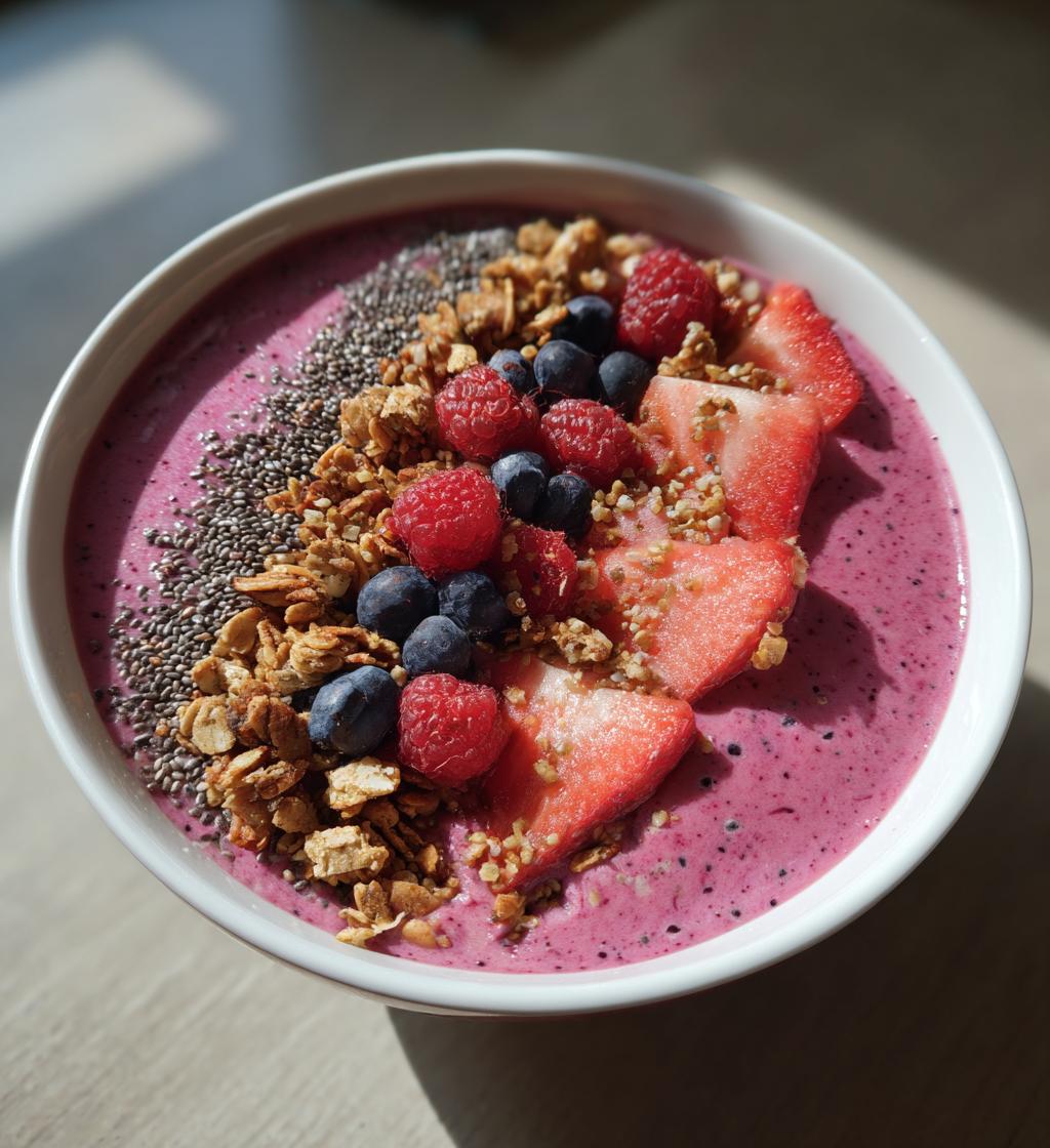 pitaya smoothie bowl - detail 1