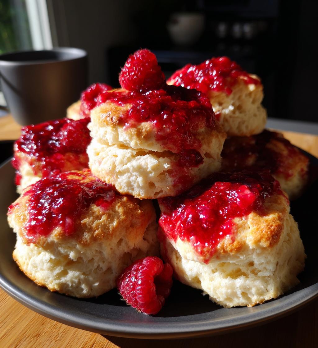raspberry butter swim biscuits - detail 1