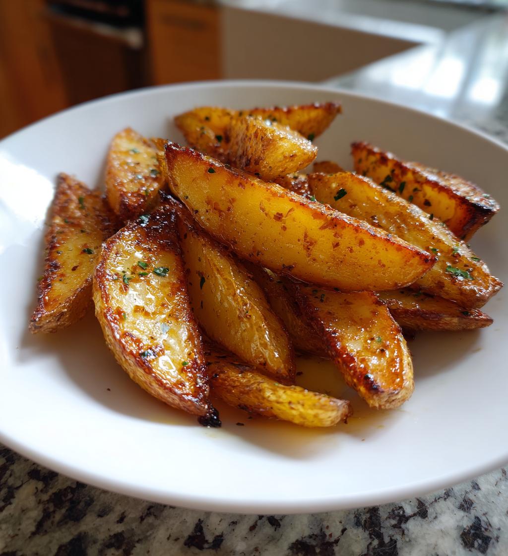 roasted greek potato wedges - detail 1