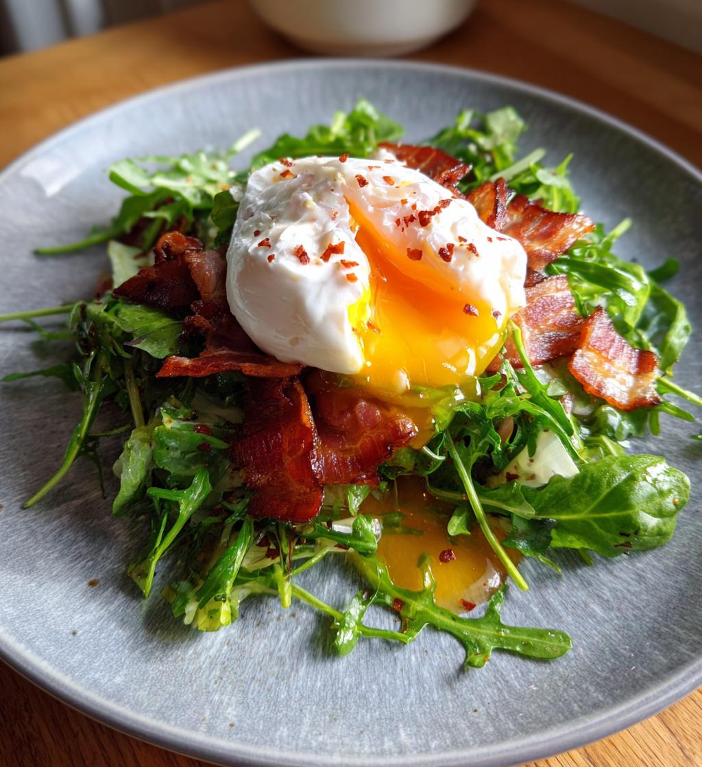 salad lyonnaise - detail 1