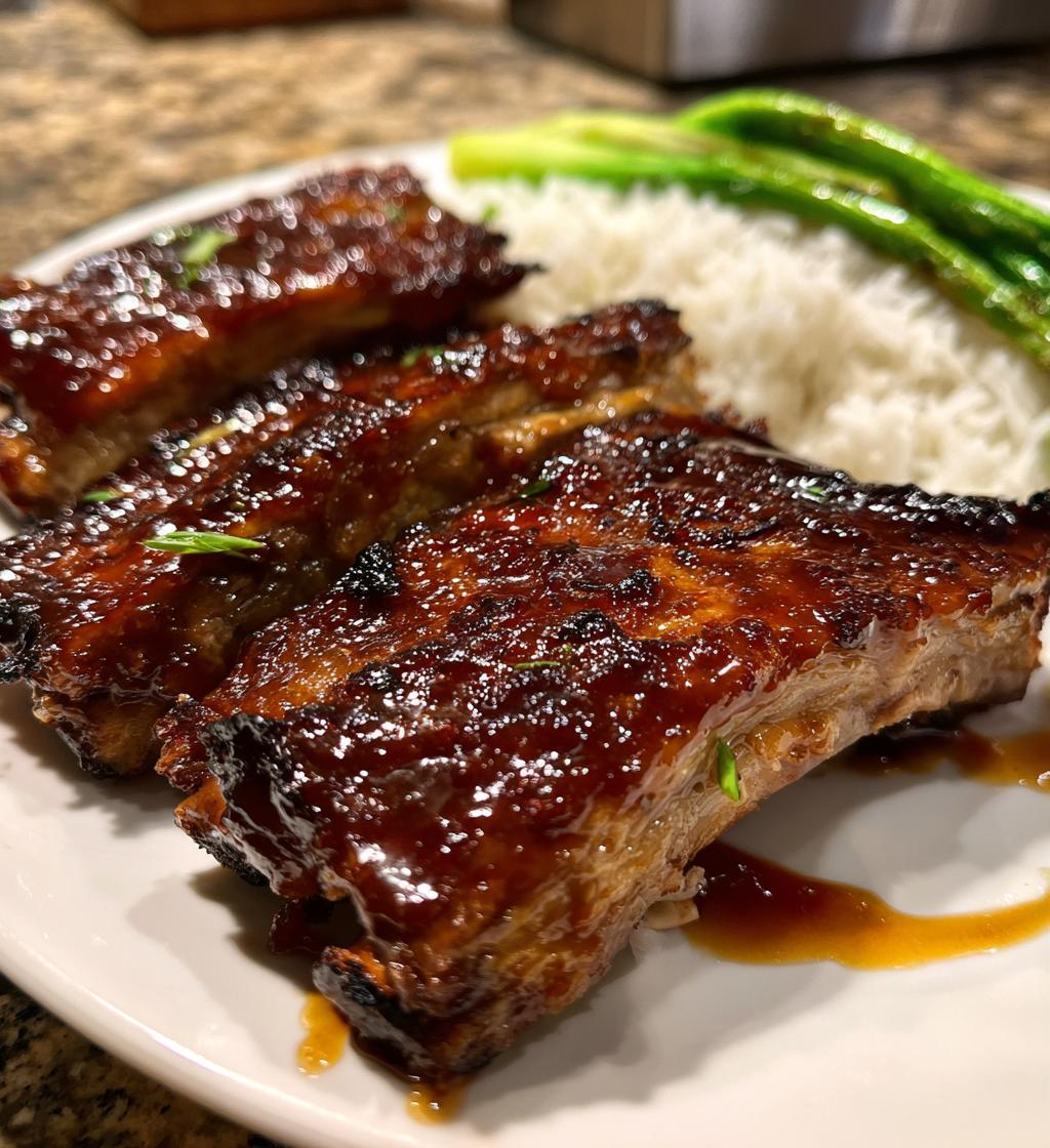 slow cooker hawaiian ribs - detail 1