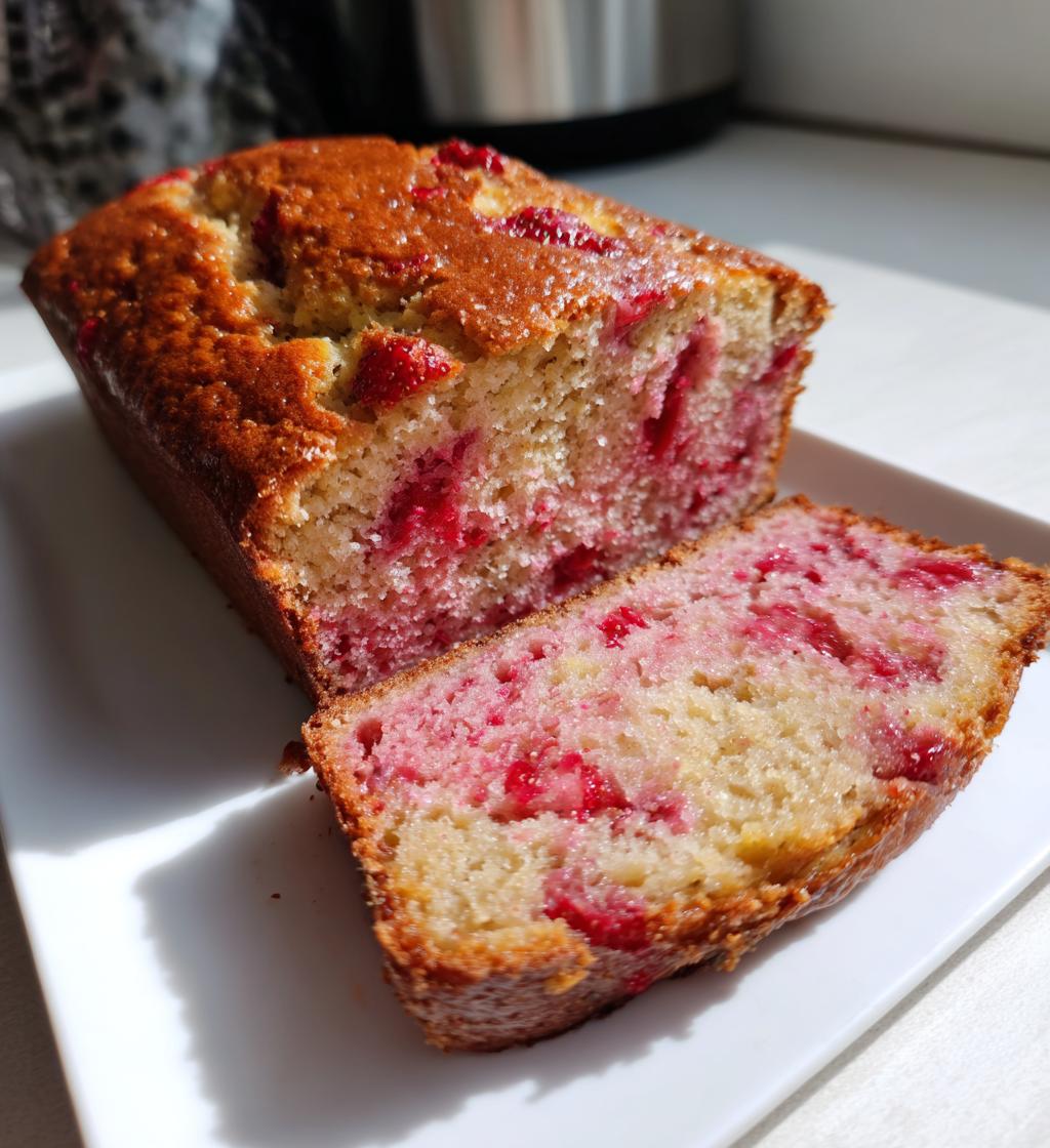 strawberry bread - detail 1