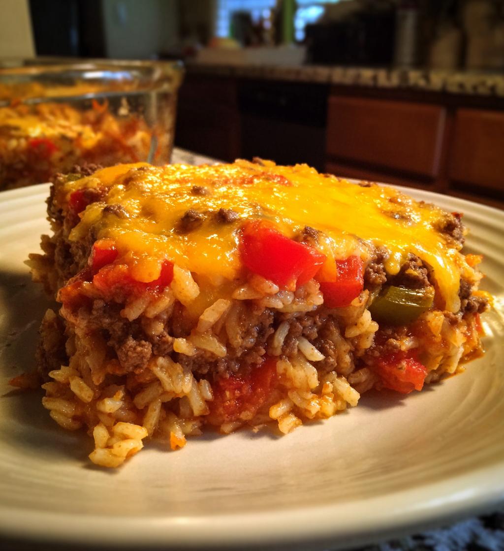stuffed pepper casserole - detail 1