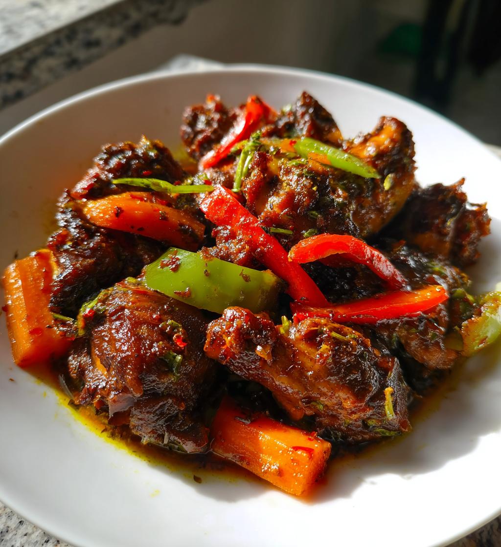 the best jamaican brown stew chicken - detail 1