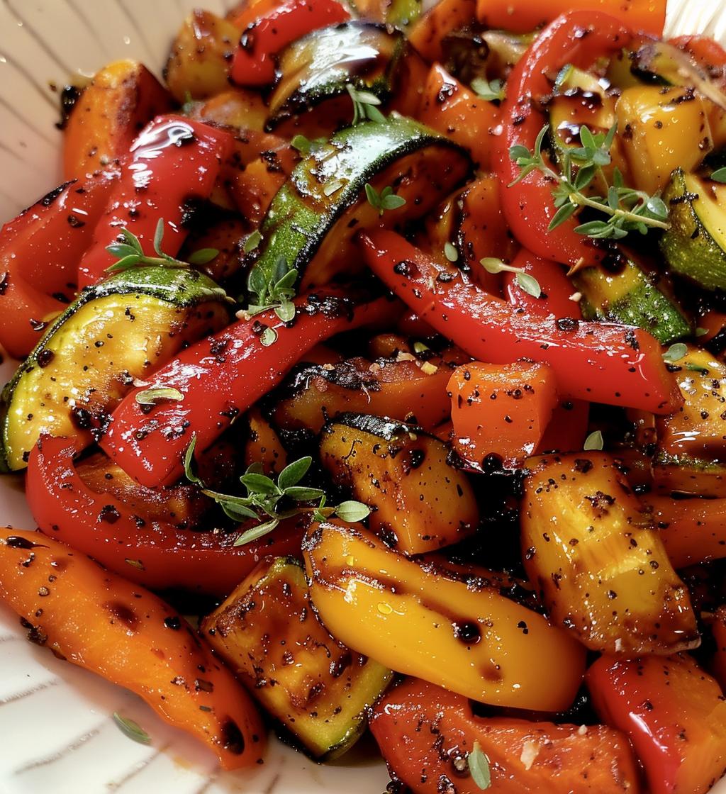Balsamic Roasted Vegetables - detail 1