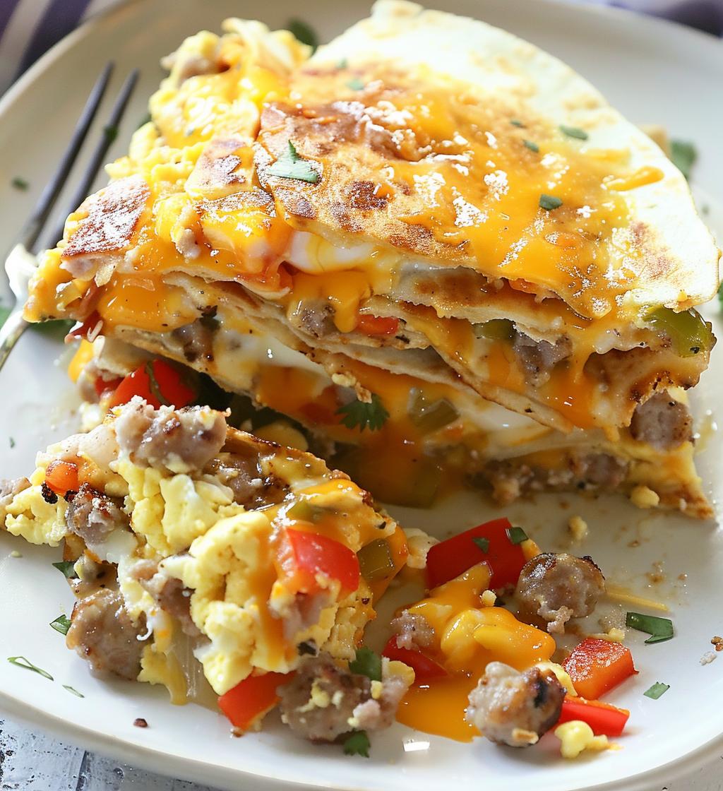 Breakfast Quesadilla Casserole - detail 1