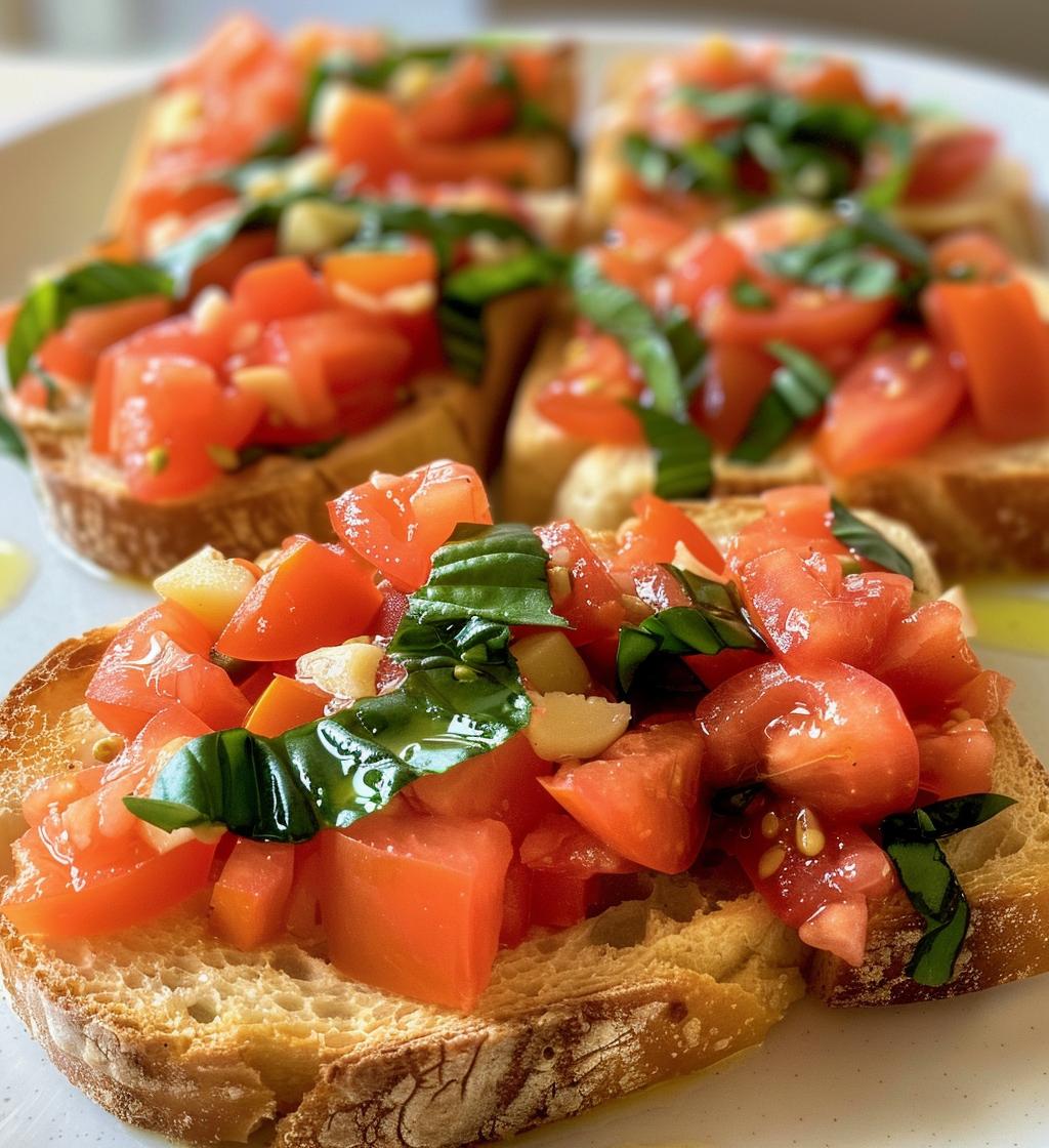 Bruschetta with Tomato & Basil - detail 1