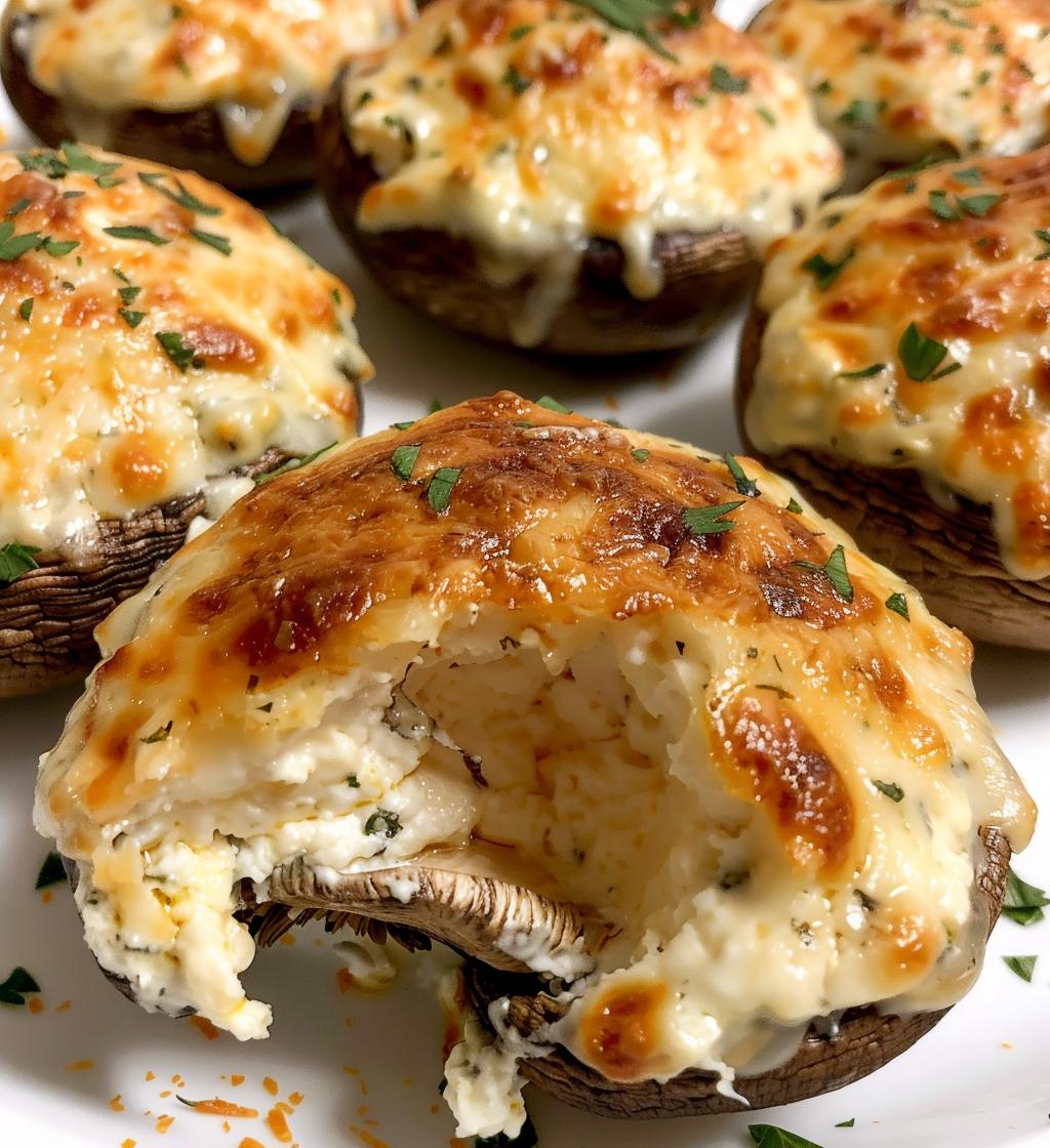 Cheesy Stuffed Mushrooms - detail 1