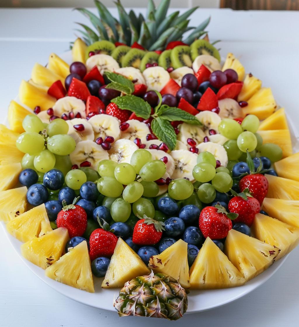 Christmas Tree Fruit Platter (healthy option) - detail 1