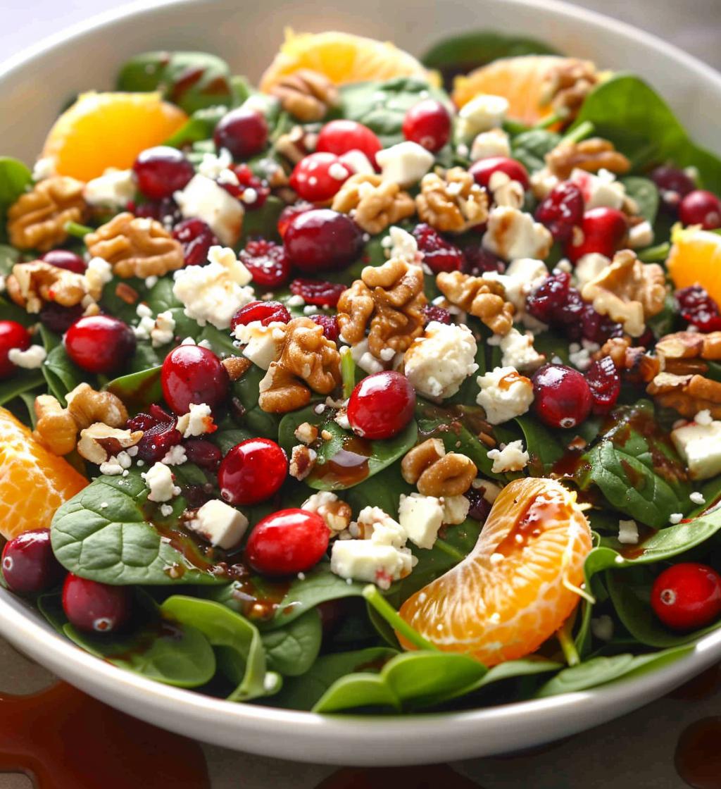 Festive Orange & Cranberry Salad - detail 1