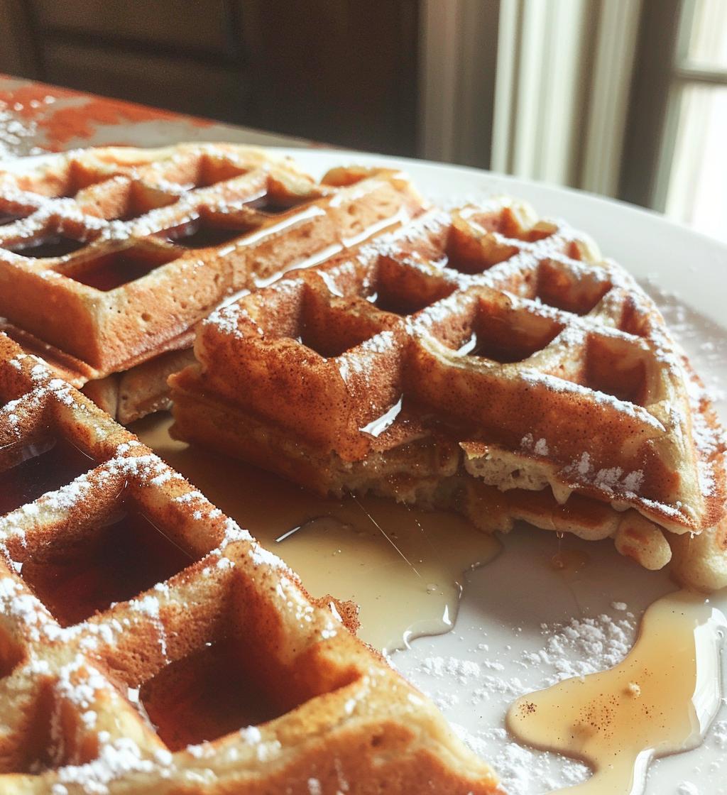 Gingerbread Waffles - detail 1