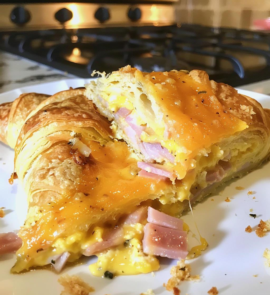 Ham & Cheese Croissant Bake - detail 1