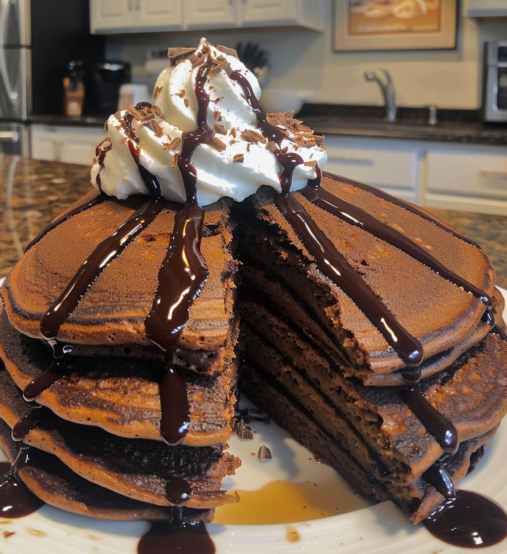 Hot Cocoa Pancakes - detail 1