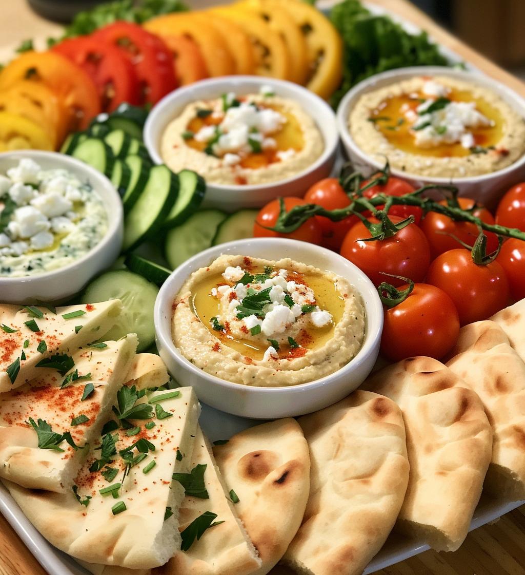 Mediterranean Hummus Platter - detail 1