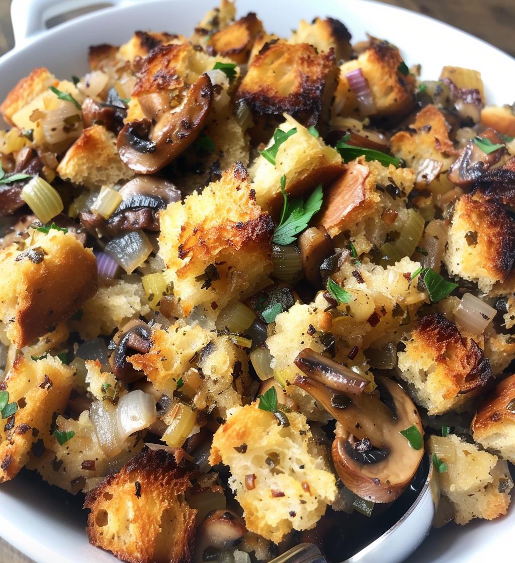 Mushroom Herb Stuffing - detail 1