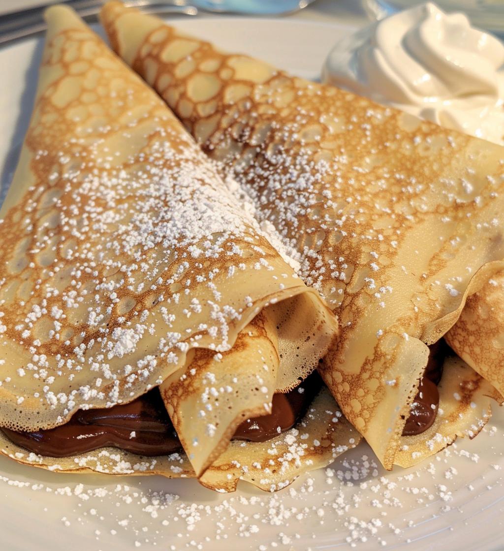 Nutella Stuffed Crepes - detail 1