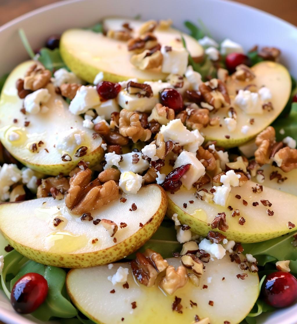 Pear & Feta Holiday Salad - detail 1