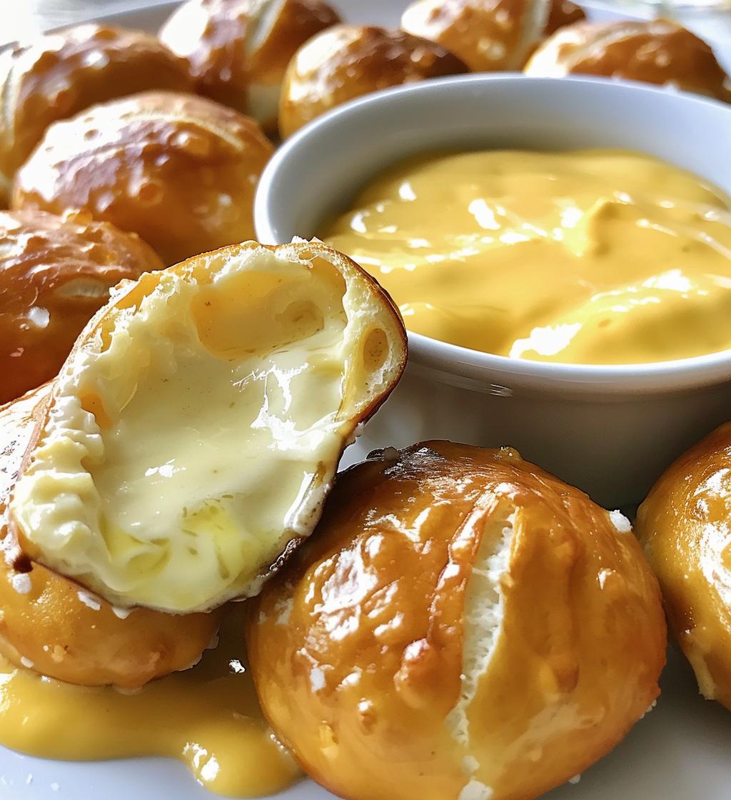 Soft Pretzel Bites with Cheese Dip - detail 1