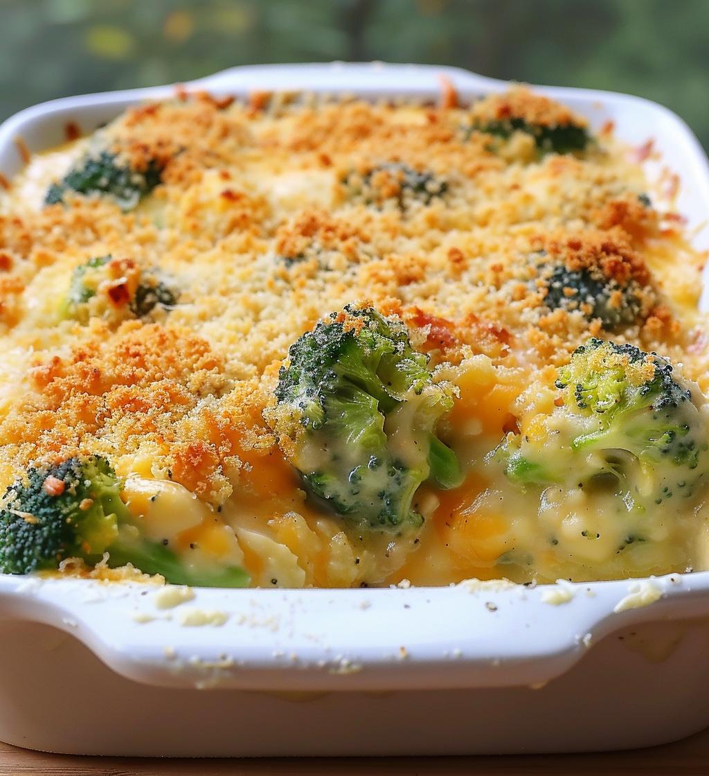 Three-Cheese Broccoli Bake - detail 1