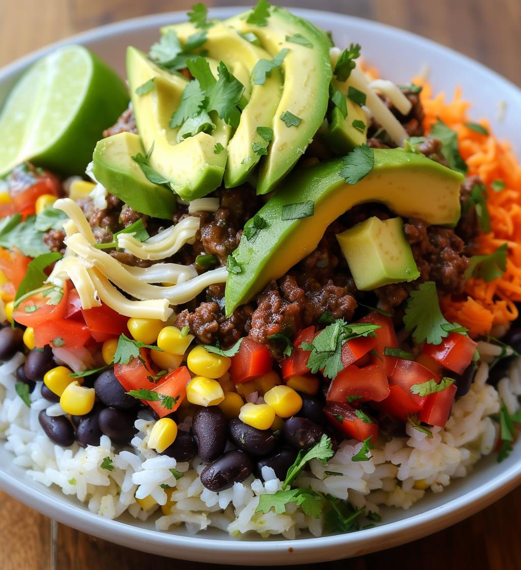 Beef Burrito Bowls - detail 1