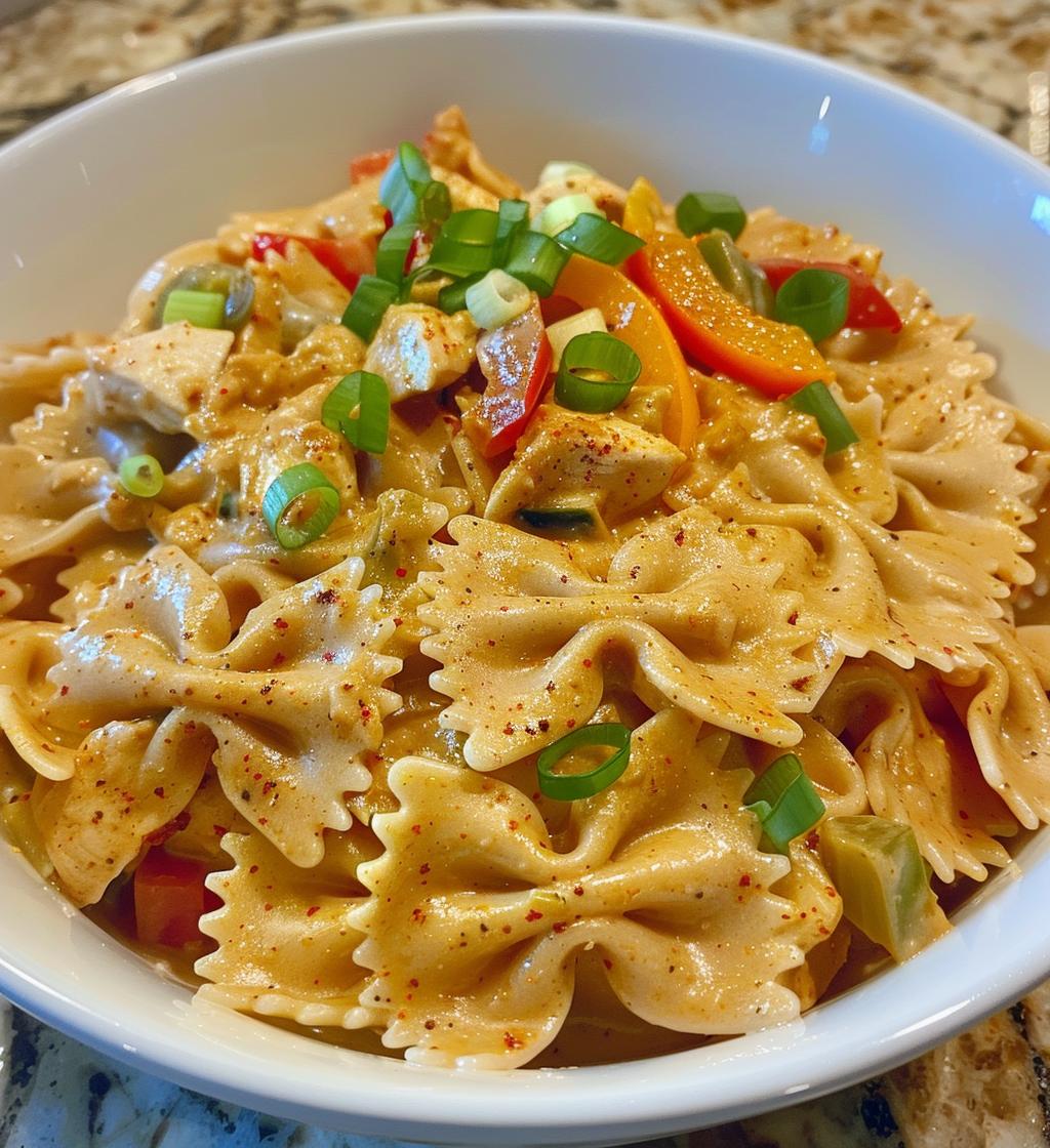 Cajun Alfredo Bowties - detail 1