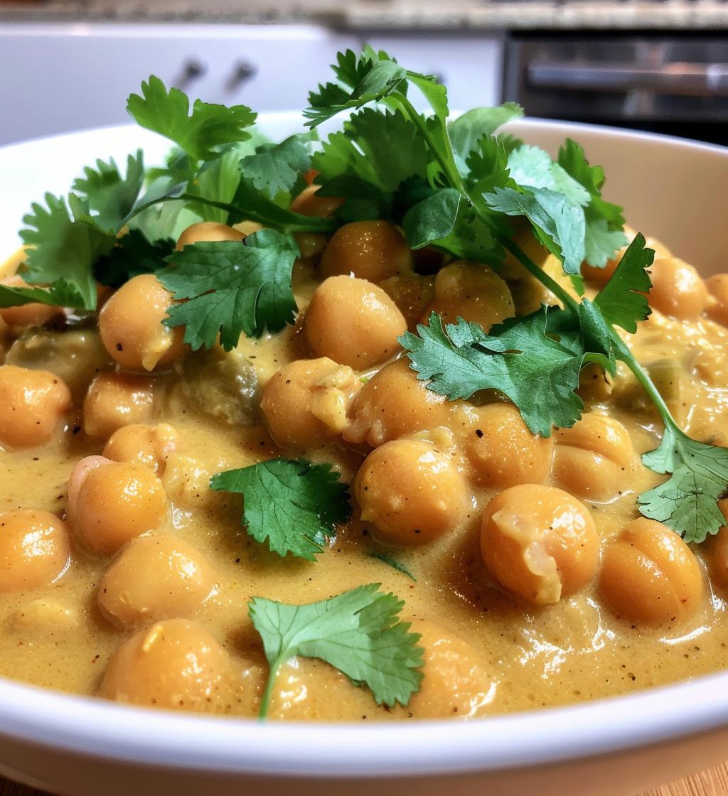 Chickpea Coconut Curry - detail 1