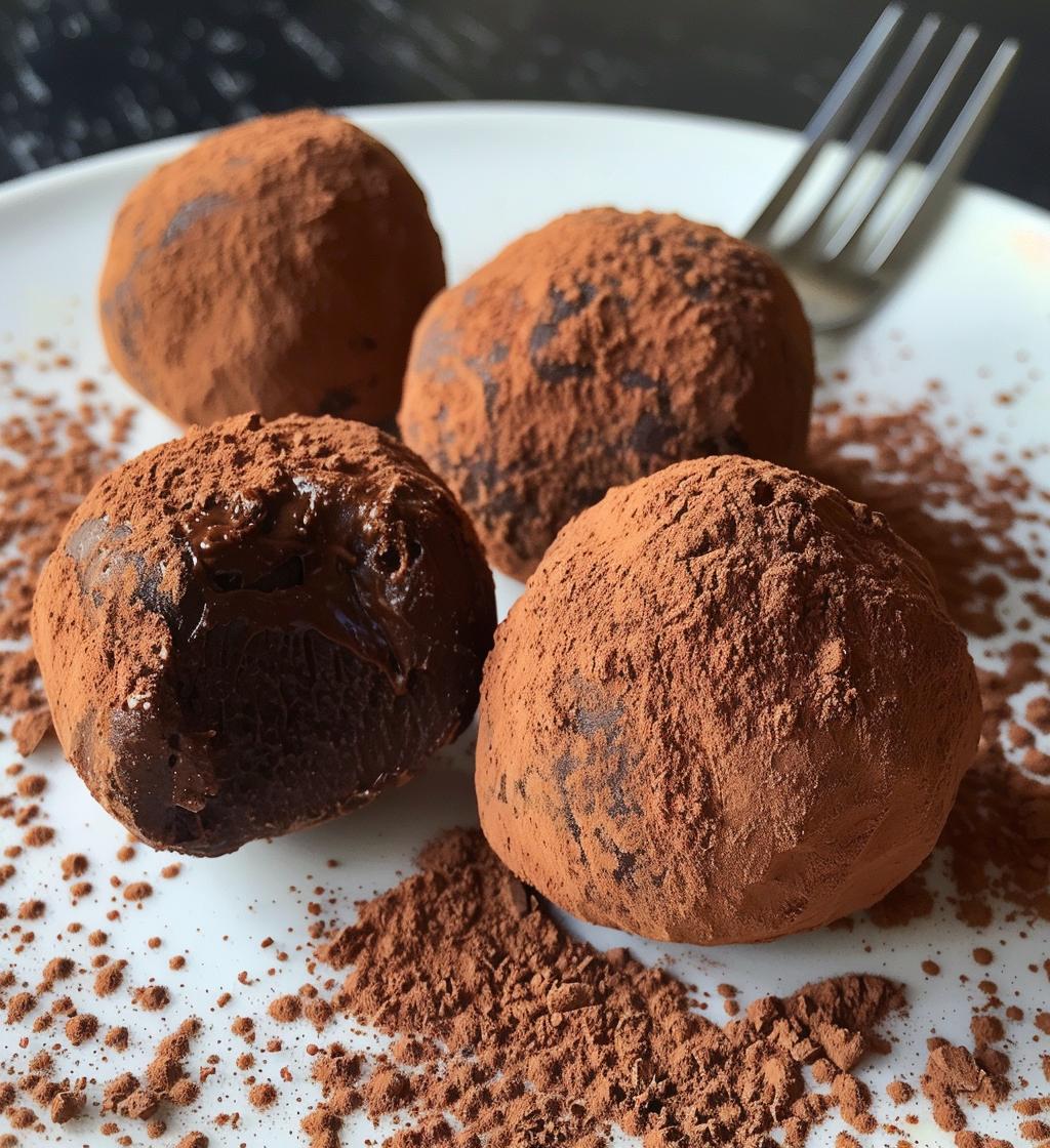 Chocolate truffles - detail 1