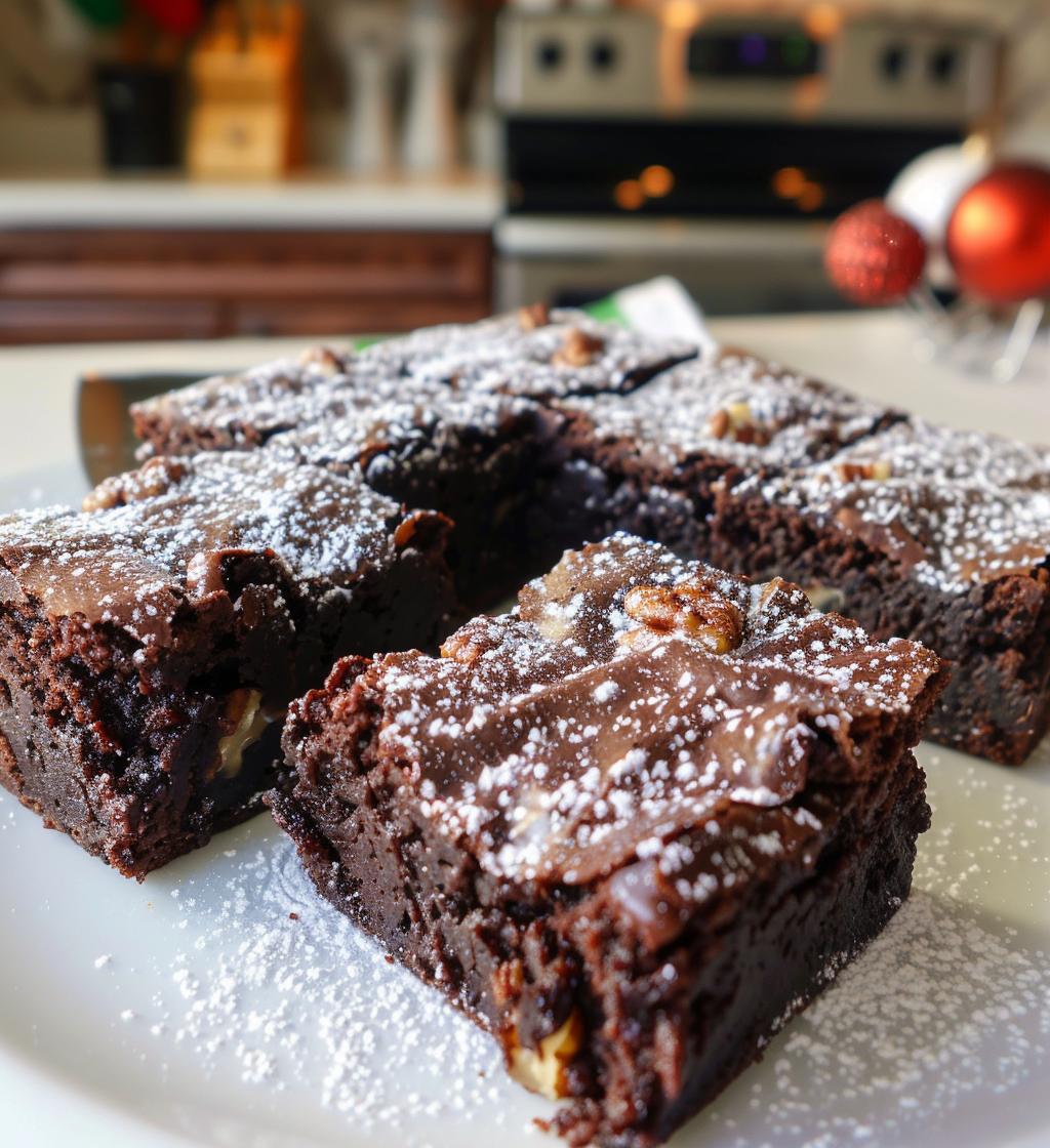 Christmas brownies - detail 1